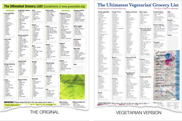 The Ultimatest Grocery lists